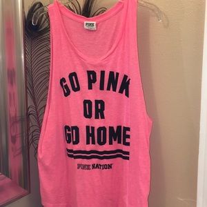 VS PINK workout tank coral color size small